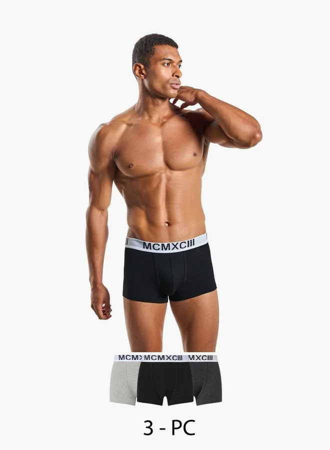 Splash FAV Set of 3 - Trunks with Elasticated Waistband and Antibacterial Protection